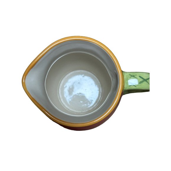 Pfaltzgraff Pistoulet Pitcher by Jana Koipen Rust/Gold/Green with Solid with Tin - Picture 4 of 5